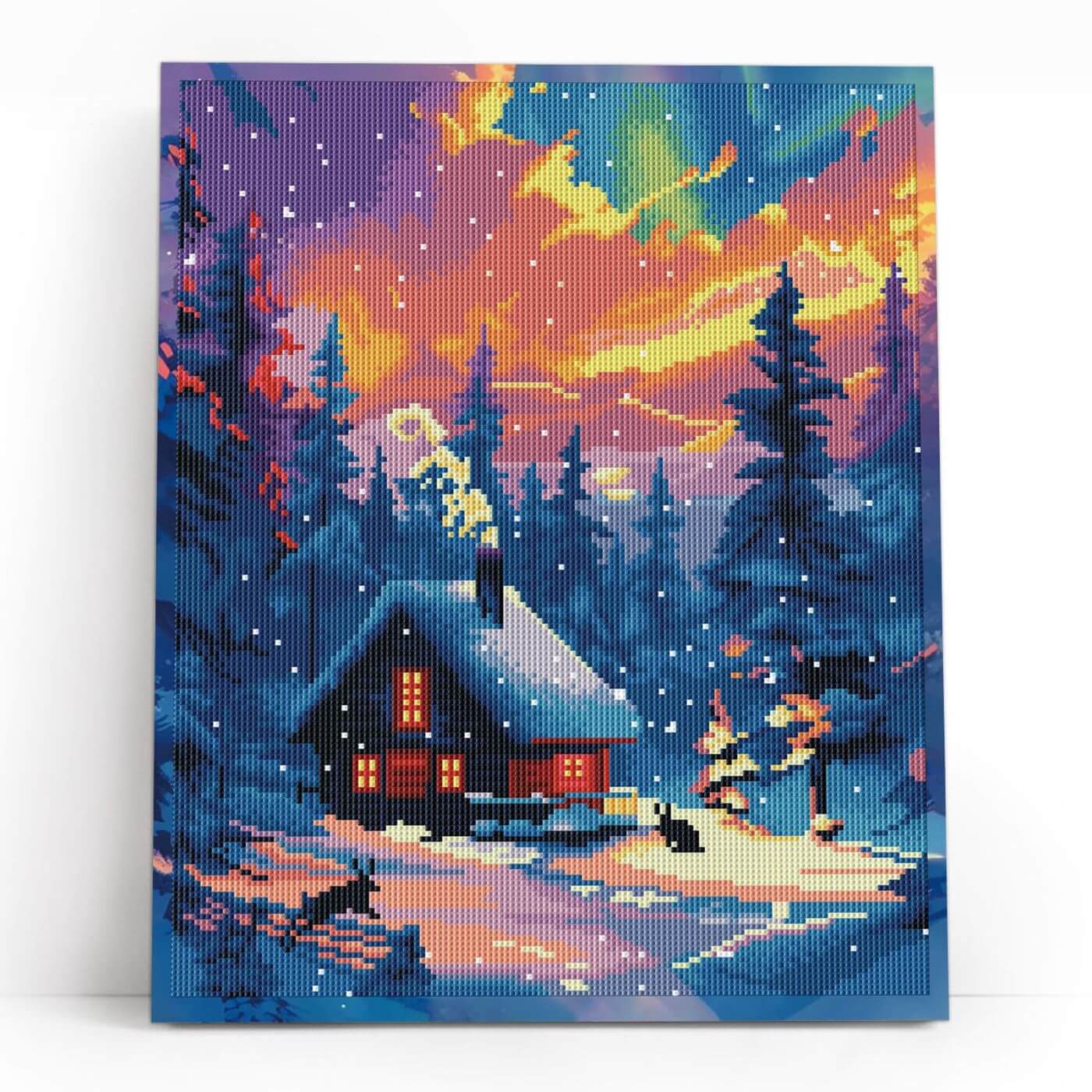 Diamond Painting - LG385e - Winter Cabin – Diamond painting | Varvikas.Shop