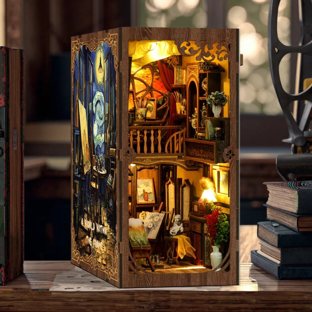 DIY Book Nook Kit (RoomBox), A World Within the Frame (BV02015) – Roombox | Varvikas