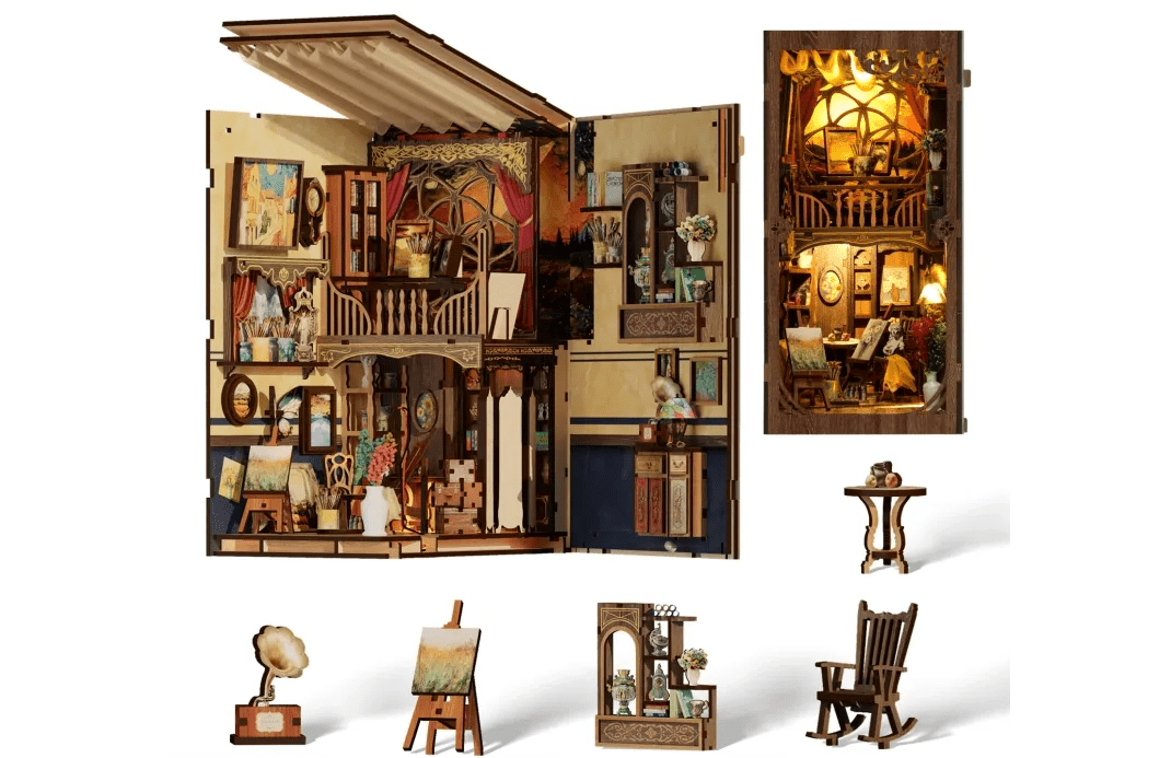 DIY Book Nook Kit (RoomBox), A World Within the Frame (BV02015) – Roombox | Varvikas