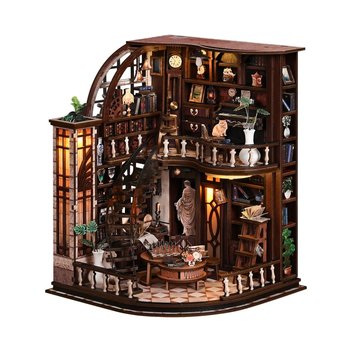 DIY Book Nook Kit (RoomBox), Bacchus Bookstore (AW02005) – Roombox | Varvikas