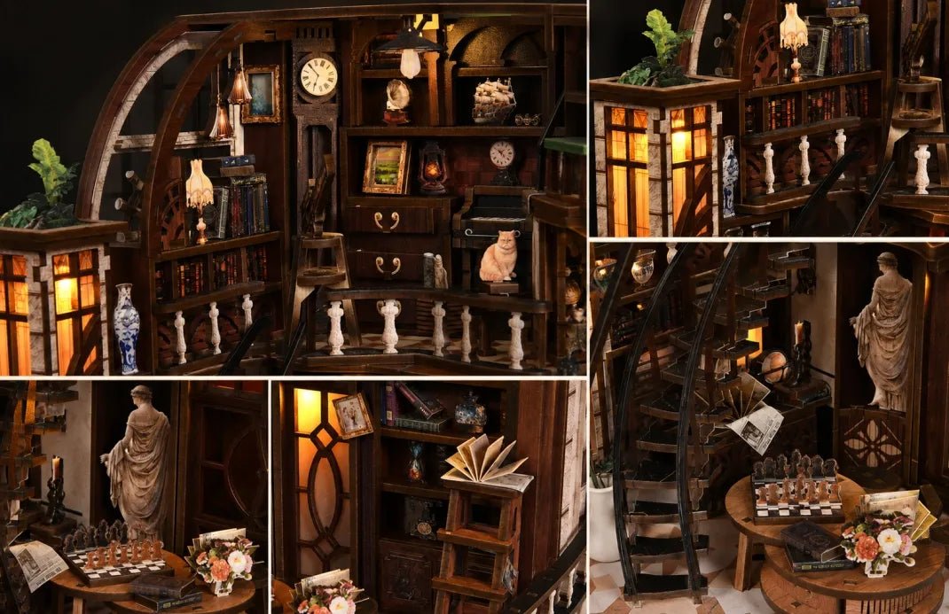 DIY Book Nook Kit (RoomBox), Bacchus Bookstore (AW02005) – Roombox | Varvikas