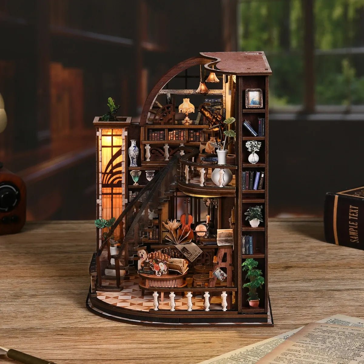 DIY Book Nook Kit (RoomBox), Bacchus Bookstore (AW02005) – Roombox | Varvikas