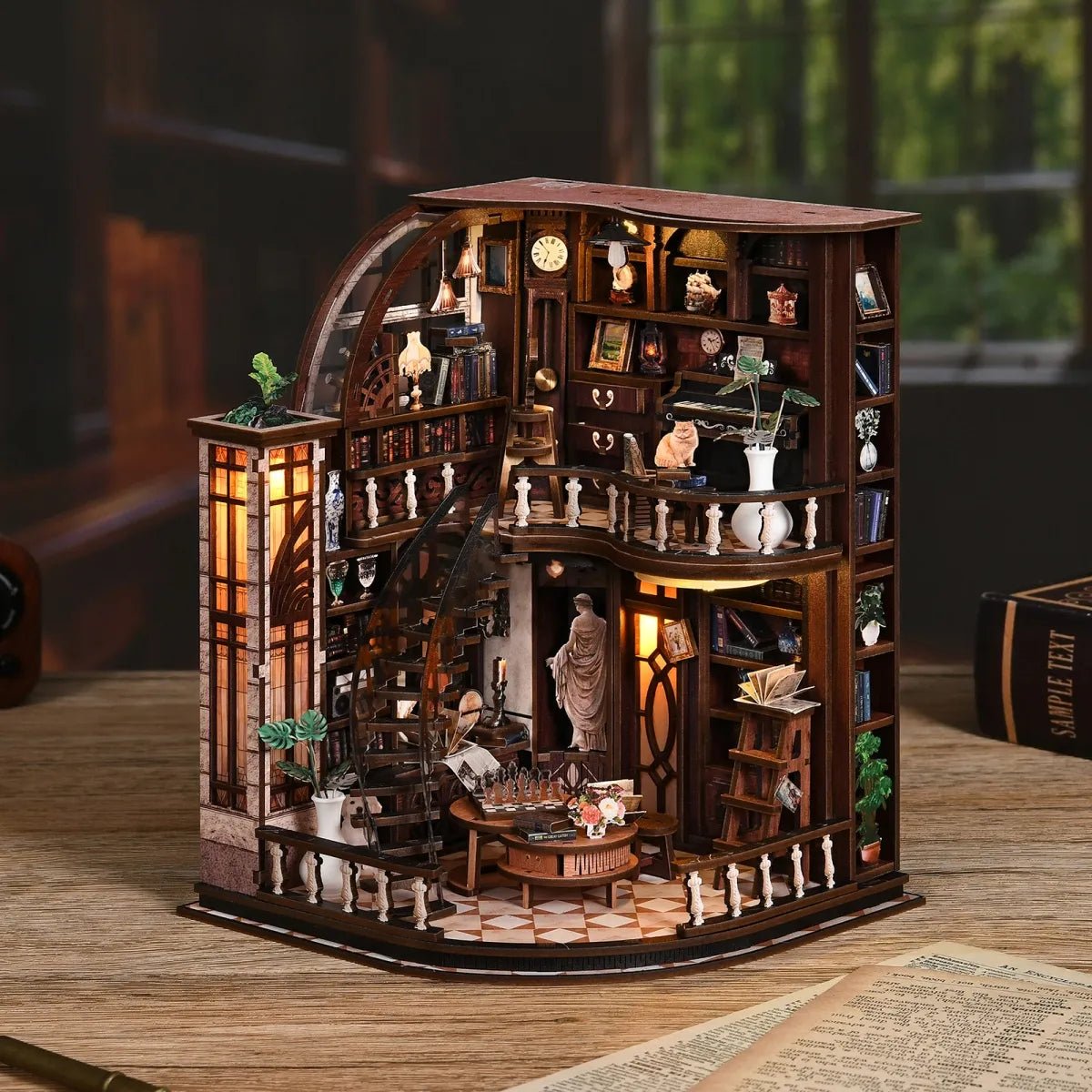 DIY Book Nook Kit (RoomBox), Bacchus Bookstore (AW02005) – Roombox | Varvikas