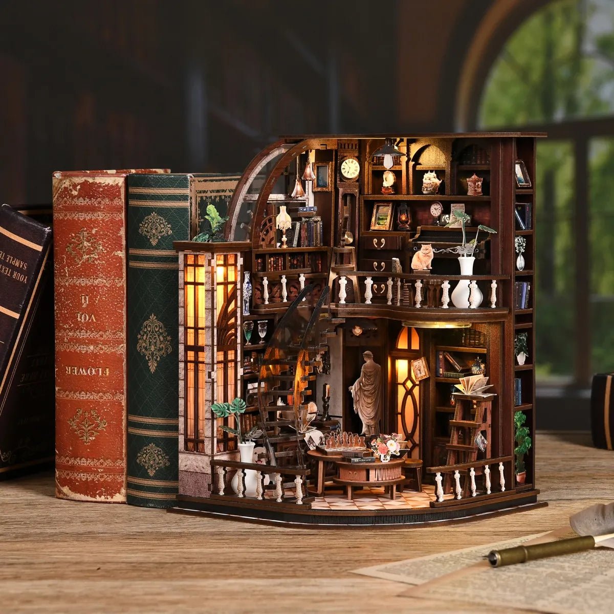 DIY Book Nook Kit (RoomBox), Bacchus Bookstore (AW02005) – Roombox | Varvikas