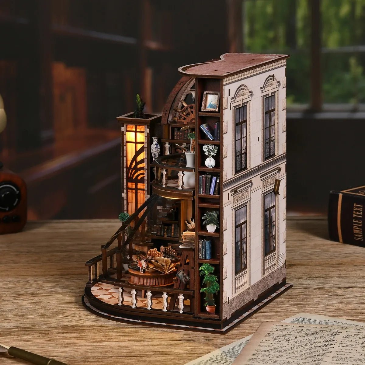 DIY Book Nook Kit (RoomBox), Bacchus Bookstore (AW02005) – Roombox | Varvikas
