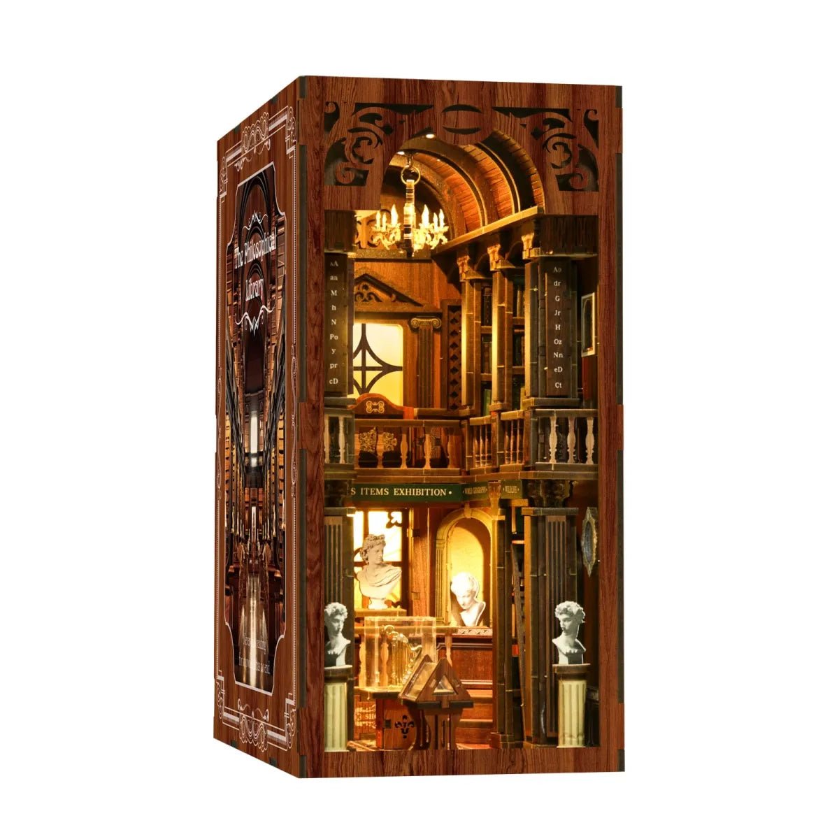 DIY Book Nook Kit (RoomBox), The Philosophical Library (BV02014) – Roombox | Varvikas