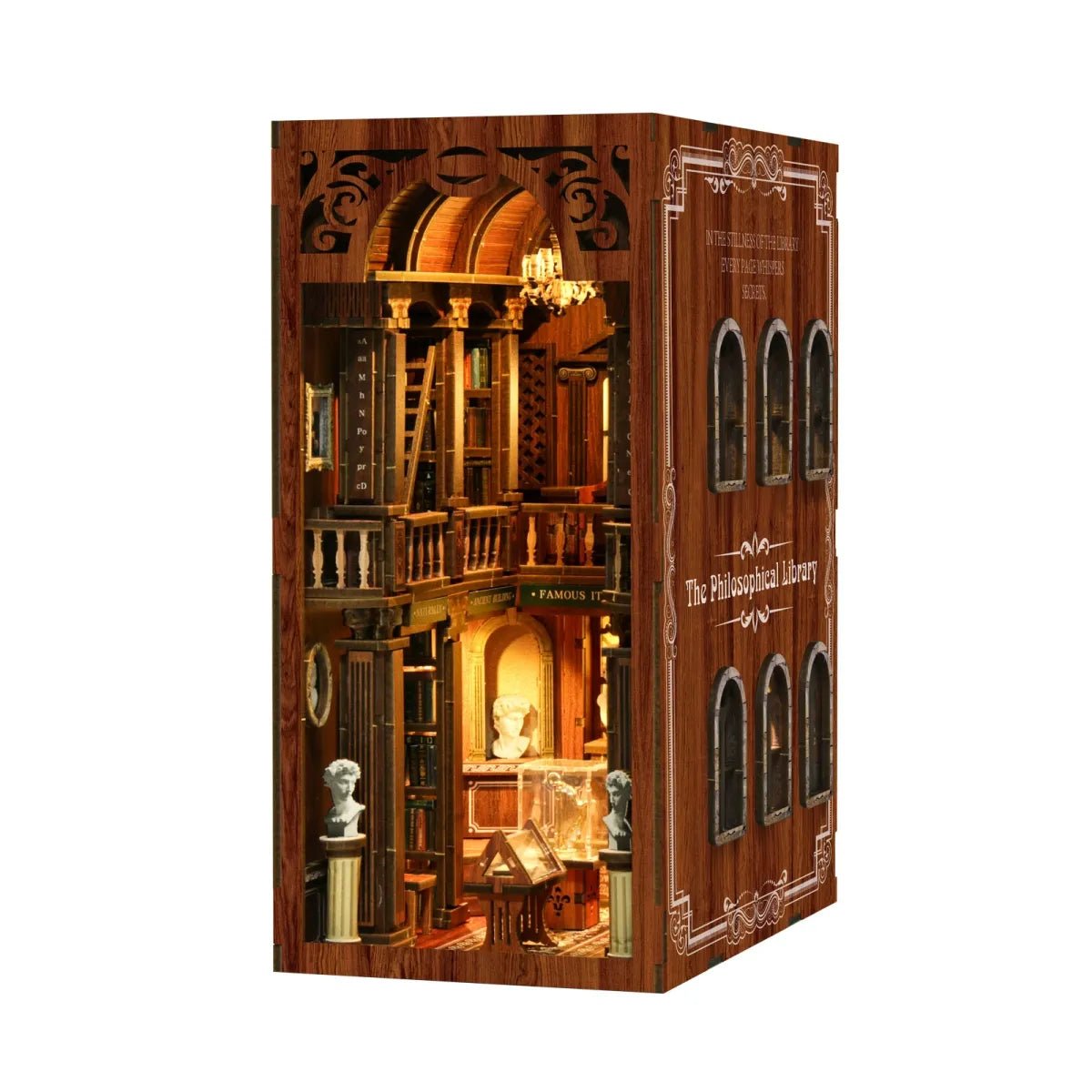 DIY Book Nook Kit (RoomBox), The Philosophical Library (BV02014) – Roombox | Varvikas