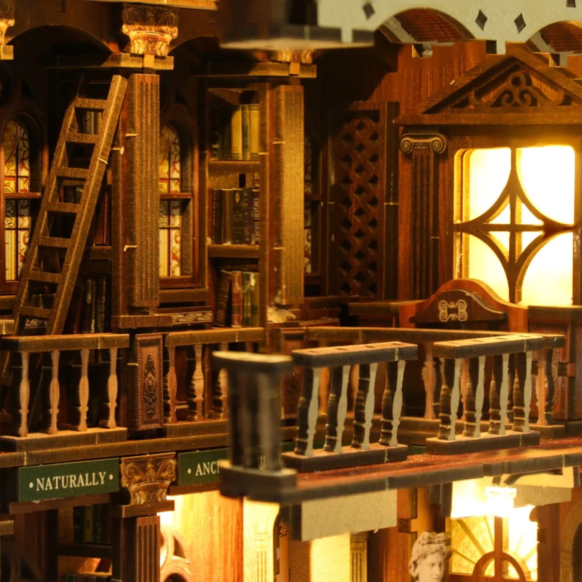 DIY Book Nook Kit (RoomBox), The Philosophical Library (BV02014) – Roombox | Varvikas