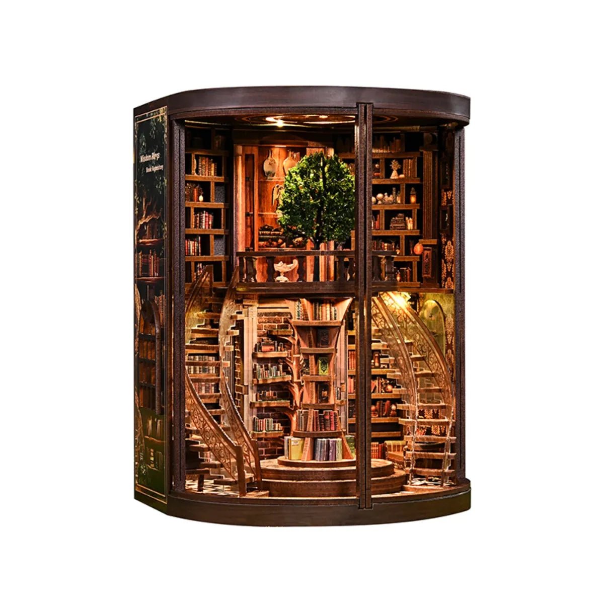 DIY Book Nook Kit (RoomBox), Wisdom Rings Book Repository (AH01005) – Roombox | Varvikas