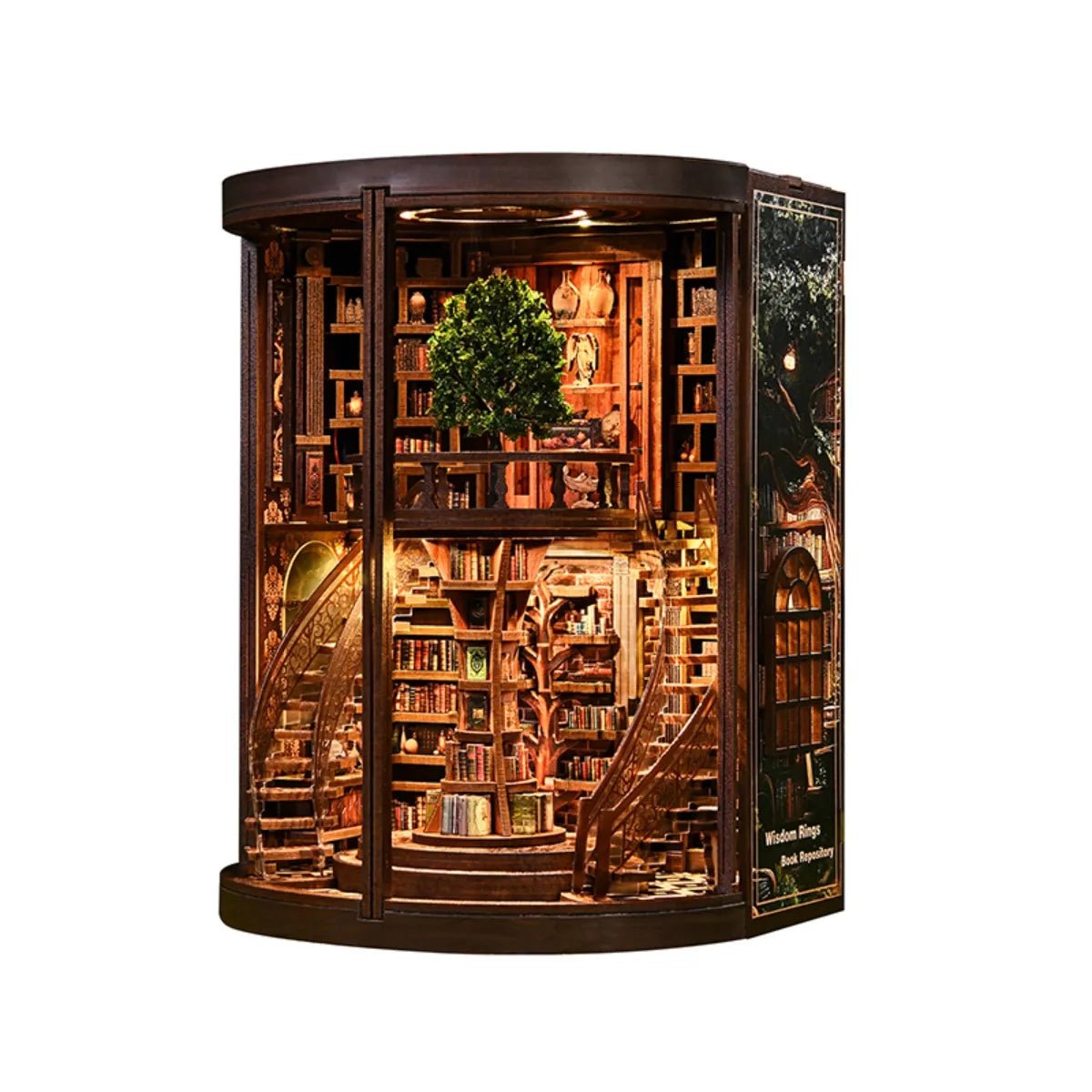 DIY Book Nook Kit (RoomBox), Wisdom Rings Book Repository (AH01005) – Roombox | Varvikas