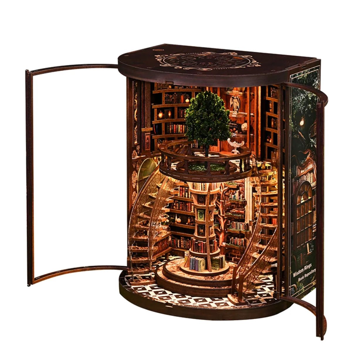 DIY Book Nook Kit (RoomBox), Wisdom Rings Book Repository (AH01005) – Roombox | Varvikas