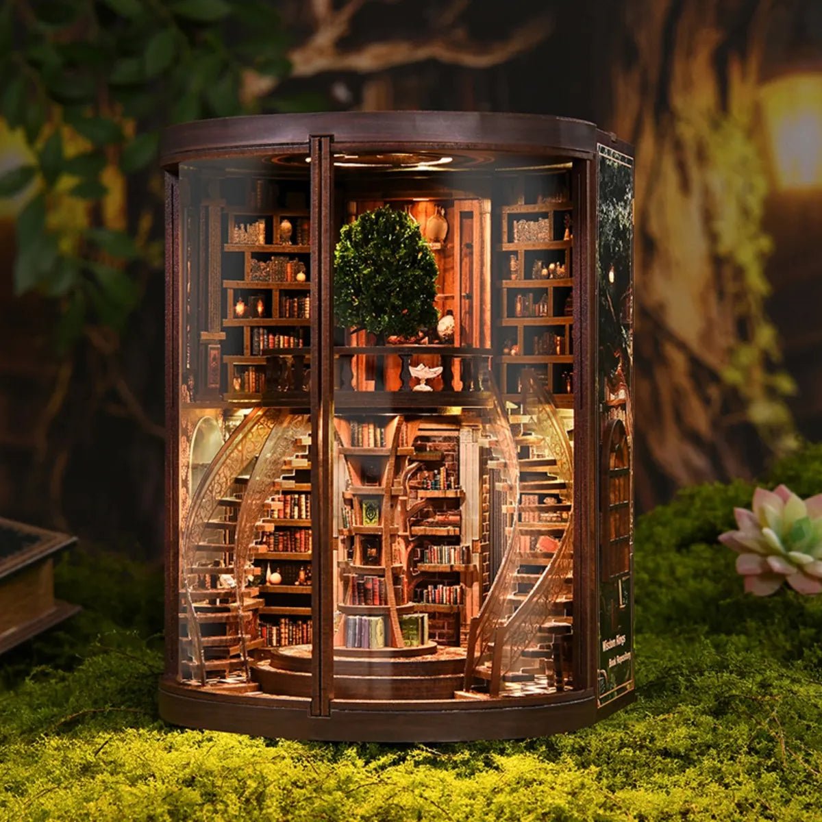 DIY Book Nook Kit (RoomBox), Wisdom Rings Book Repository (AH01005) – Roombox | Varvikas