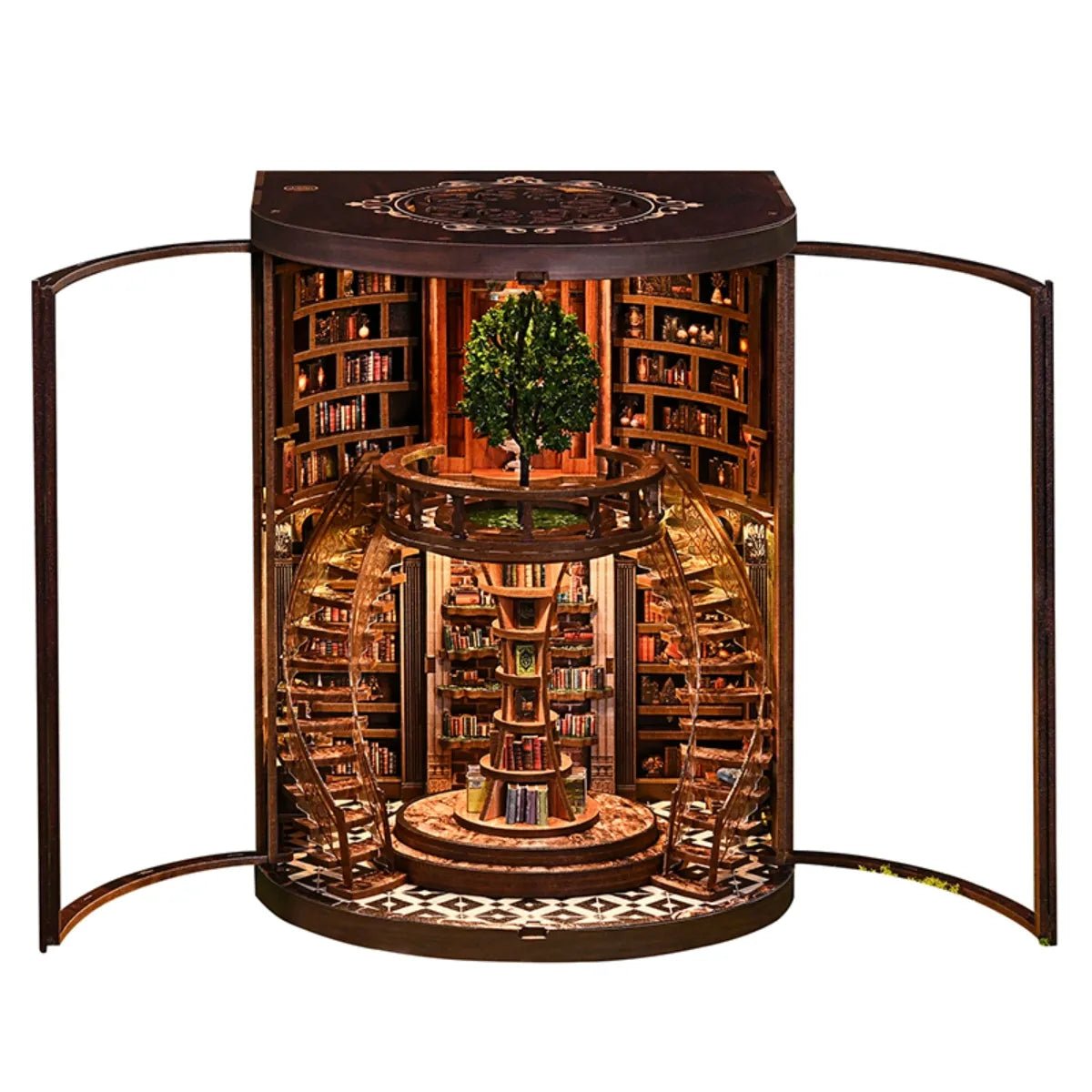 DIY Book Nook Kit (RoomBox), Wisdom Rings Book Repository (AH01005) – Roombox | Varvikas