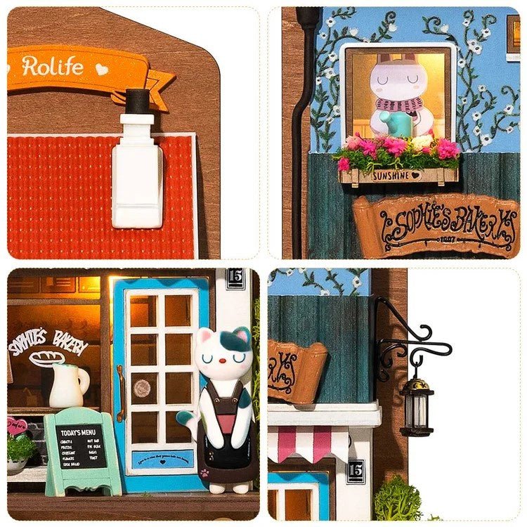 DIY Miniature House Kit (RoomBox) | Aroma Toast Lab (RDS019e) – Roombox | Varvikas.Shop