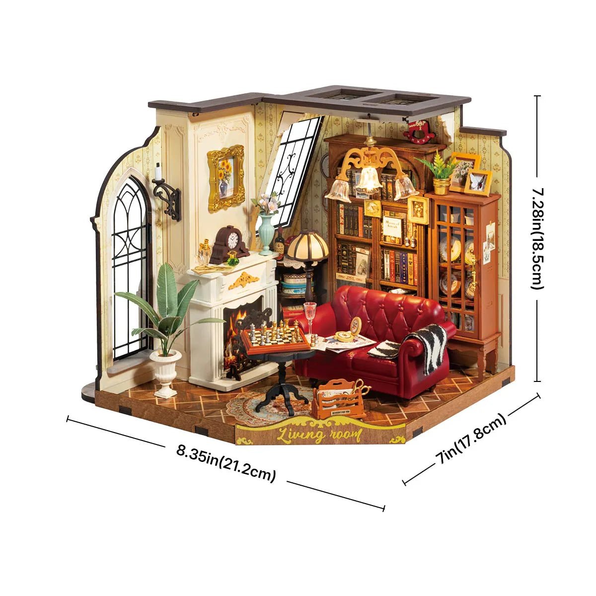 DIY Miniature House Kit (RoomBox) | Catherine’s Living Room (DG175e) – Roombox | Varvikas.Shop
