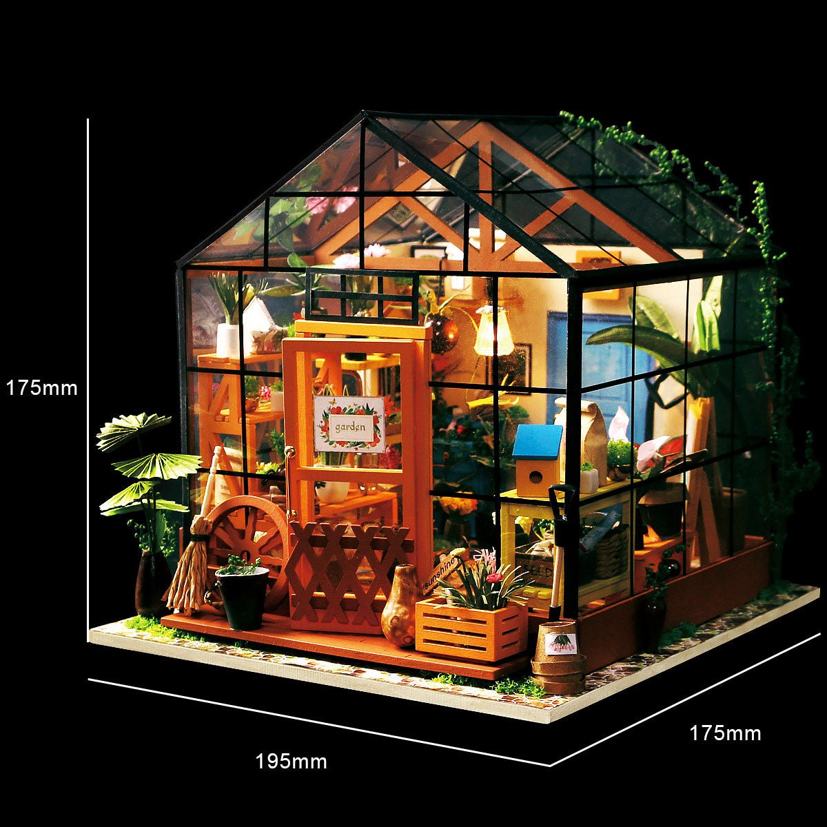 DIY Miniature House Kit (RoomBox) | Cathy's Flower House (RB003e) – Roombox | Varvikas.Shop