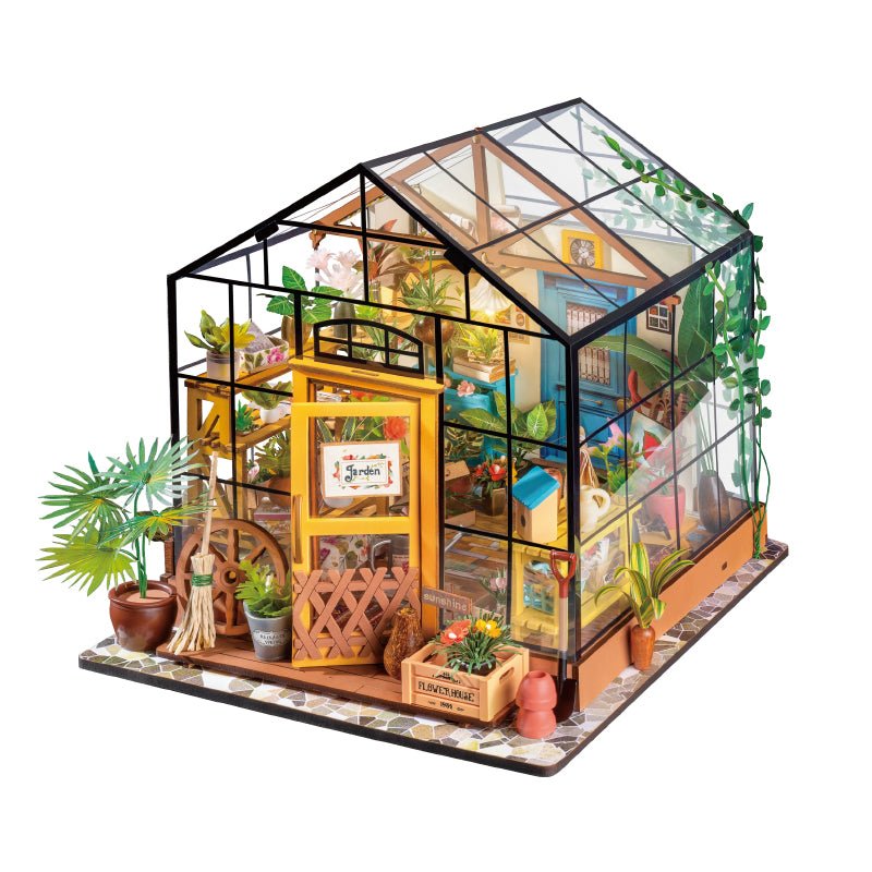 DIY Miniature House Kit (RoomBox) | Cathy's Flower House (RB003e) – Roombox | Varvikas.Shop