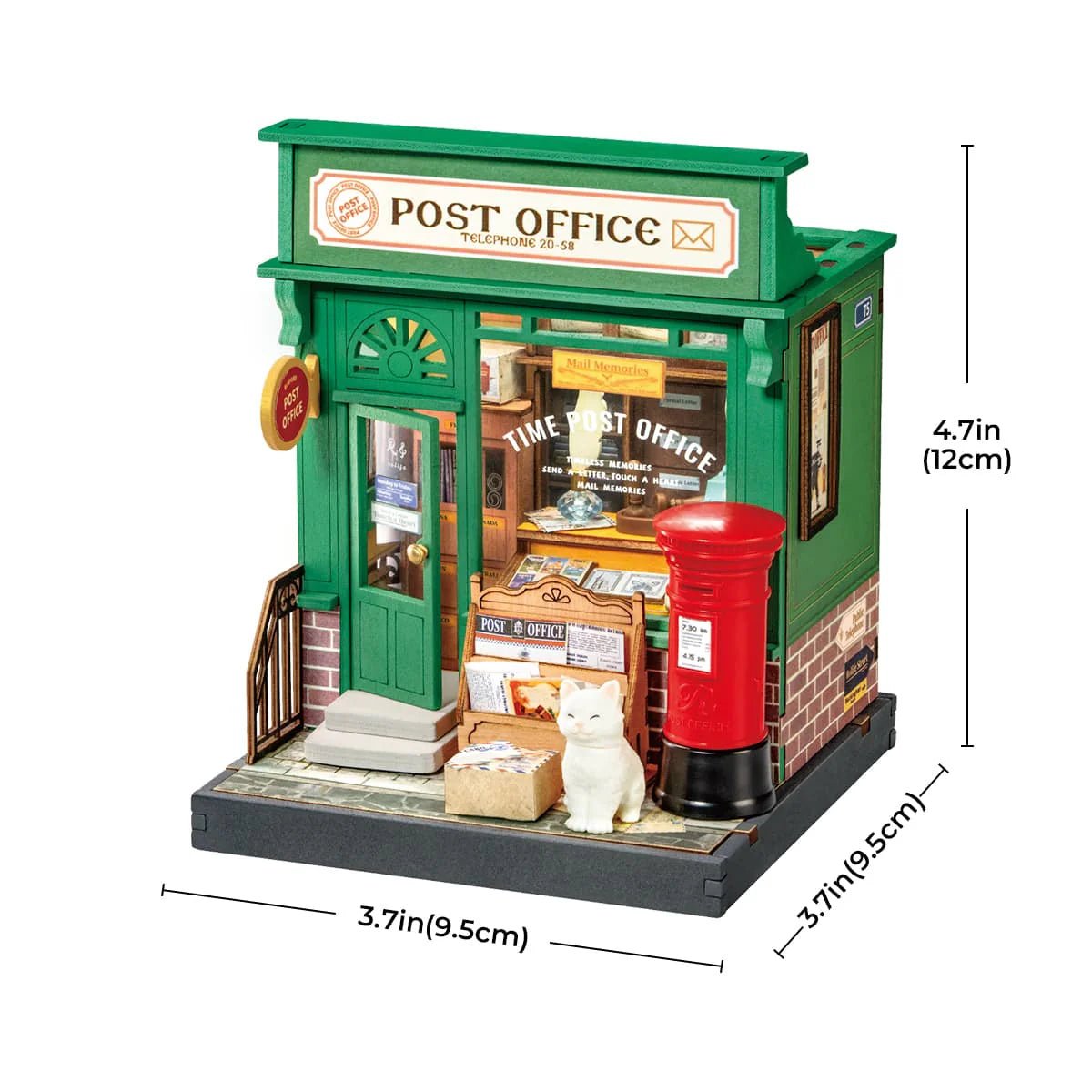 DIY Miniature House Kit (RoomBox) | Century Post Office (RDS027e) – Roombox | Varvikas.Shop