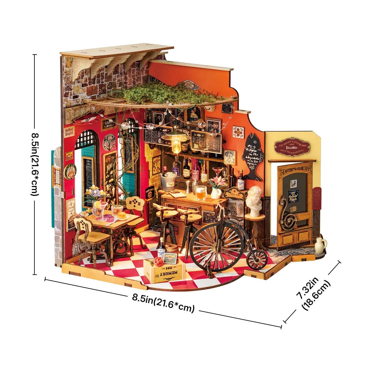 DIY Miniature House Kit (RoomBox) | Cheers Bar & Dining (DG173e) – Roombox | Varvikas.Shop