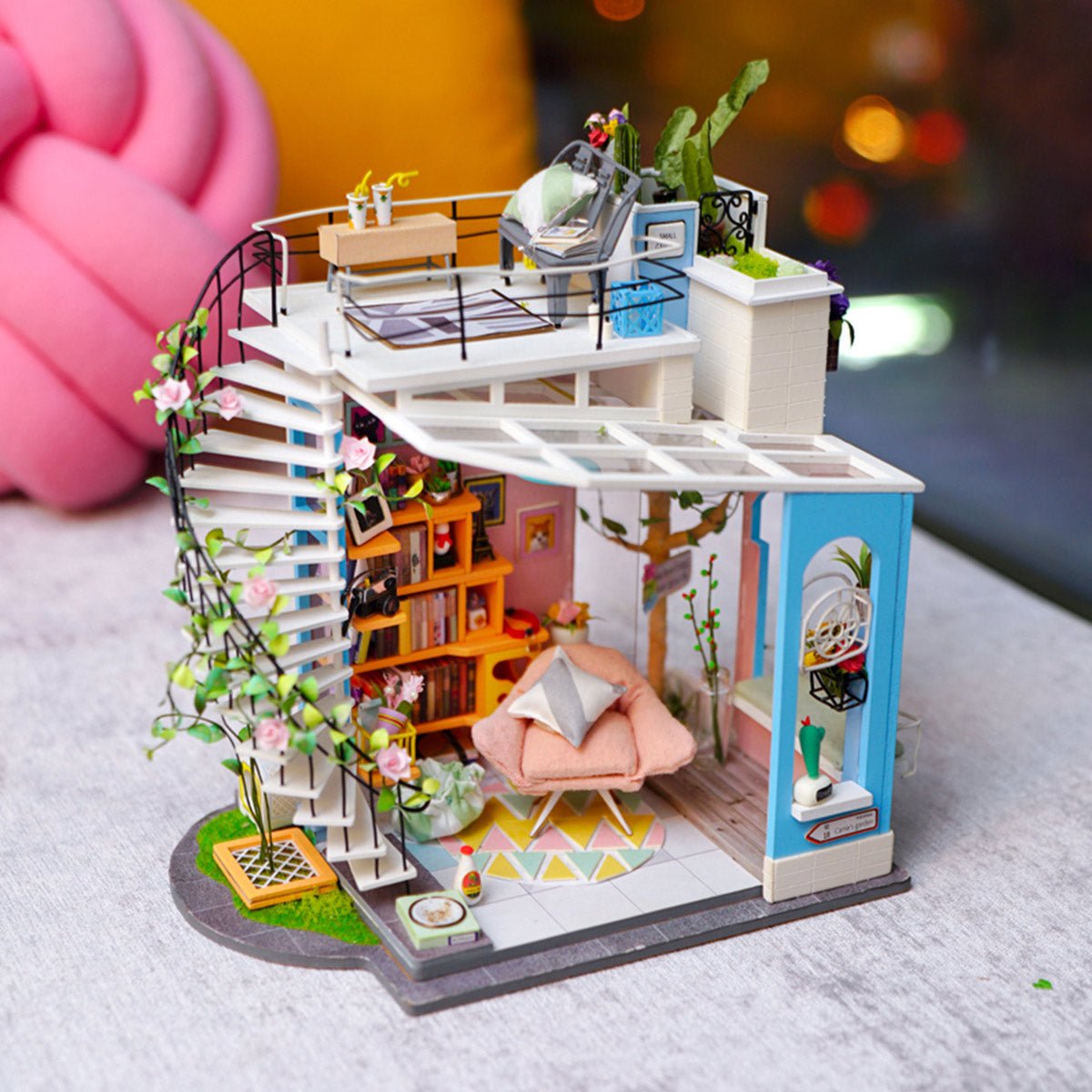 DIY Miniature House Kit (RoomBox) | Dora's Loft (RB010e) – Roombox | Varvikas.Shop