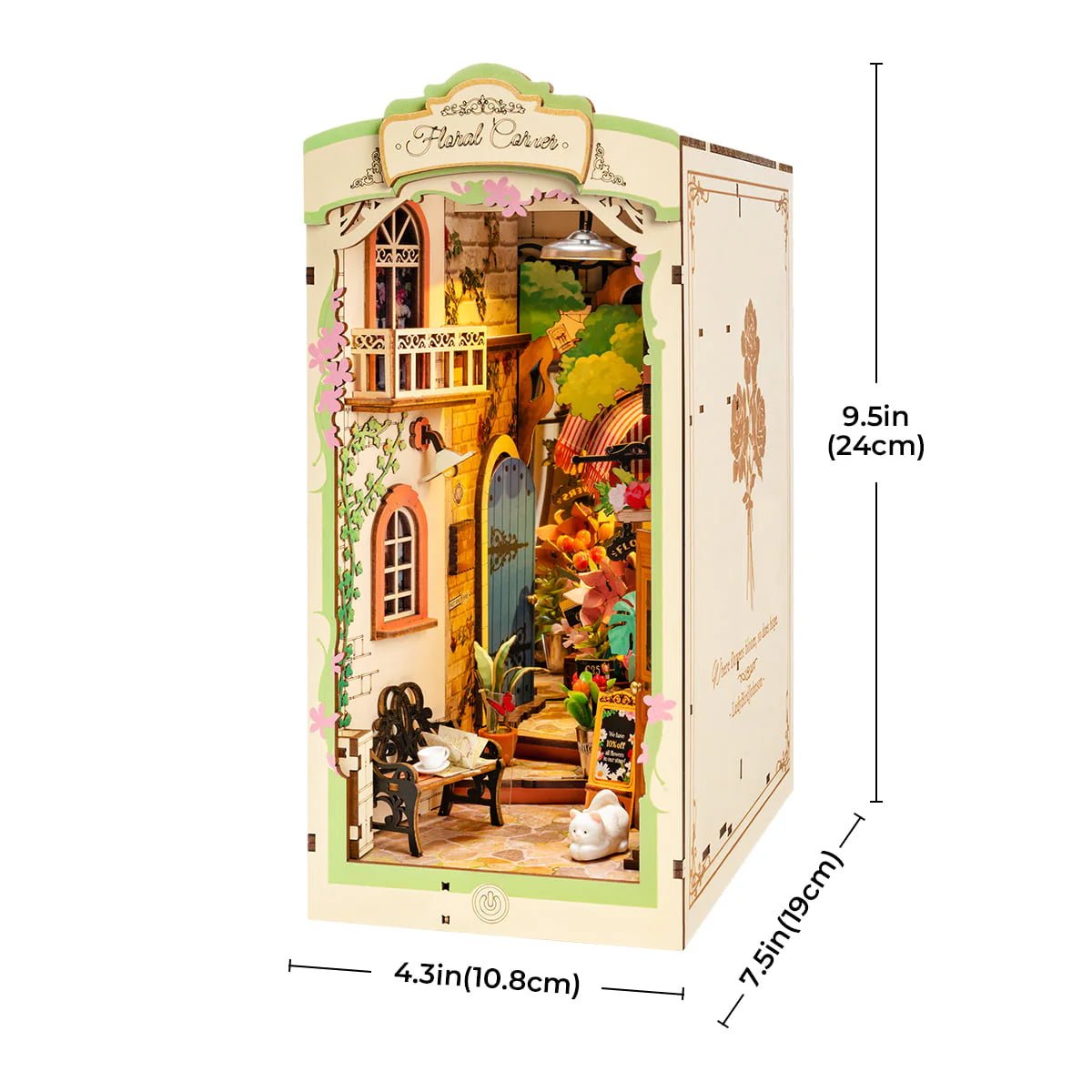 DIY Miniature House Kit (RoomBox) | Floral Corner (RDS015e) – Roombox | Varvikas.Shop
