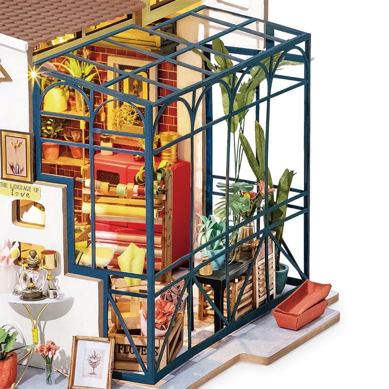 DIY Miniature House Kit (RoomBox) | Flower Shop (RB014e) – Roombox | Varvikas.Shop