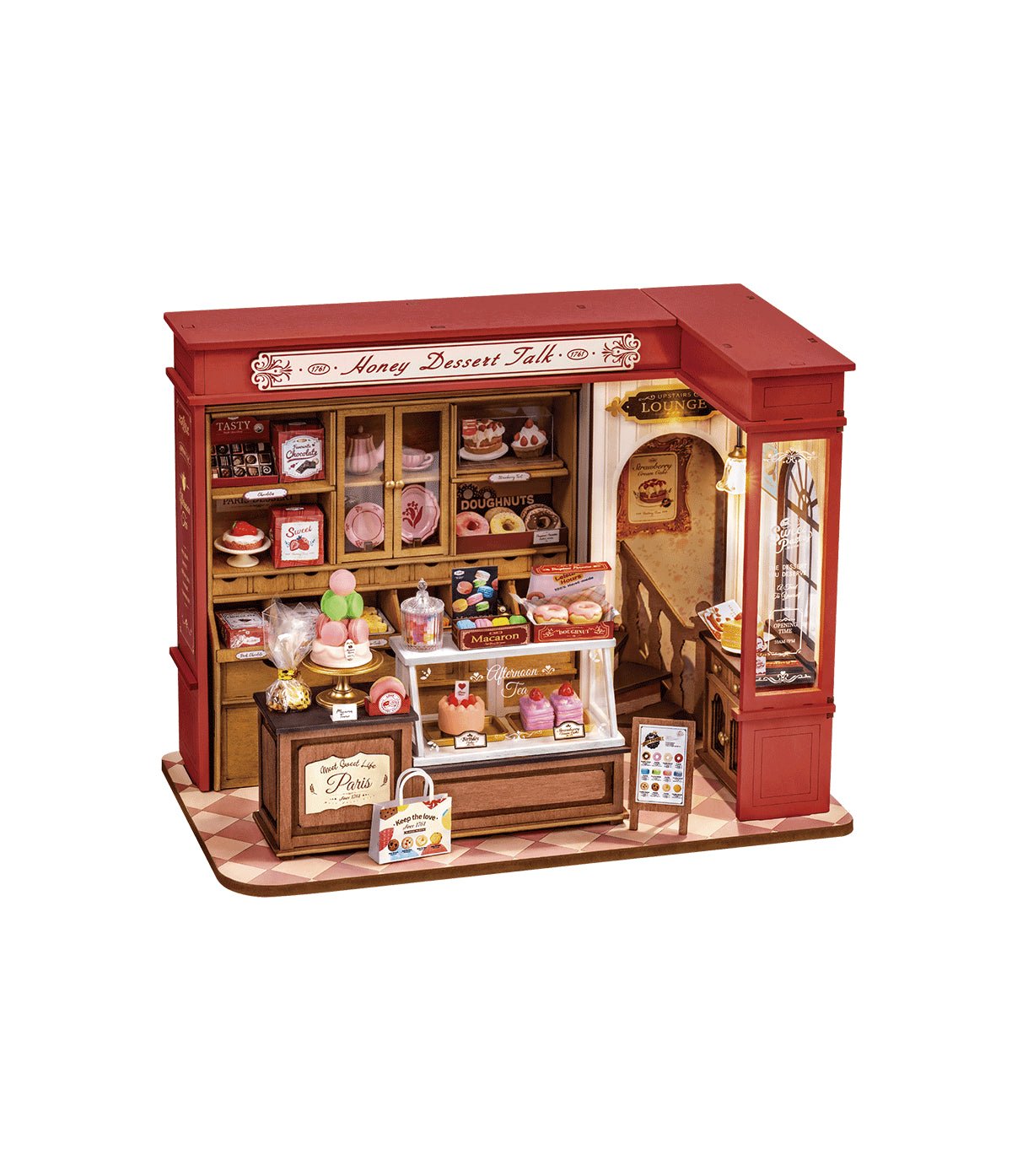 DIY Miniature House Kit (RoomBox) | Honey Dessert Talk (RB019e) – Roombox | Varvikas.Shop