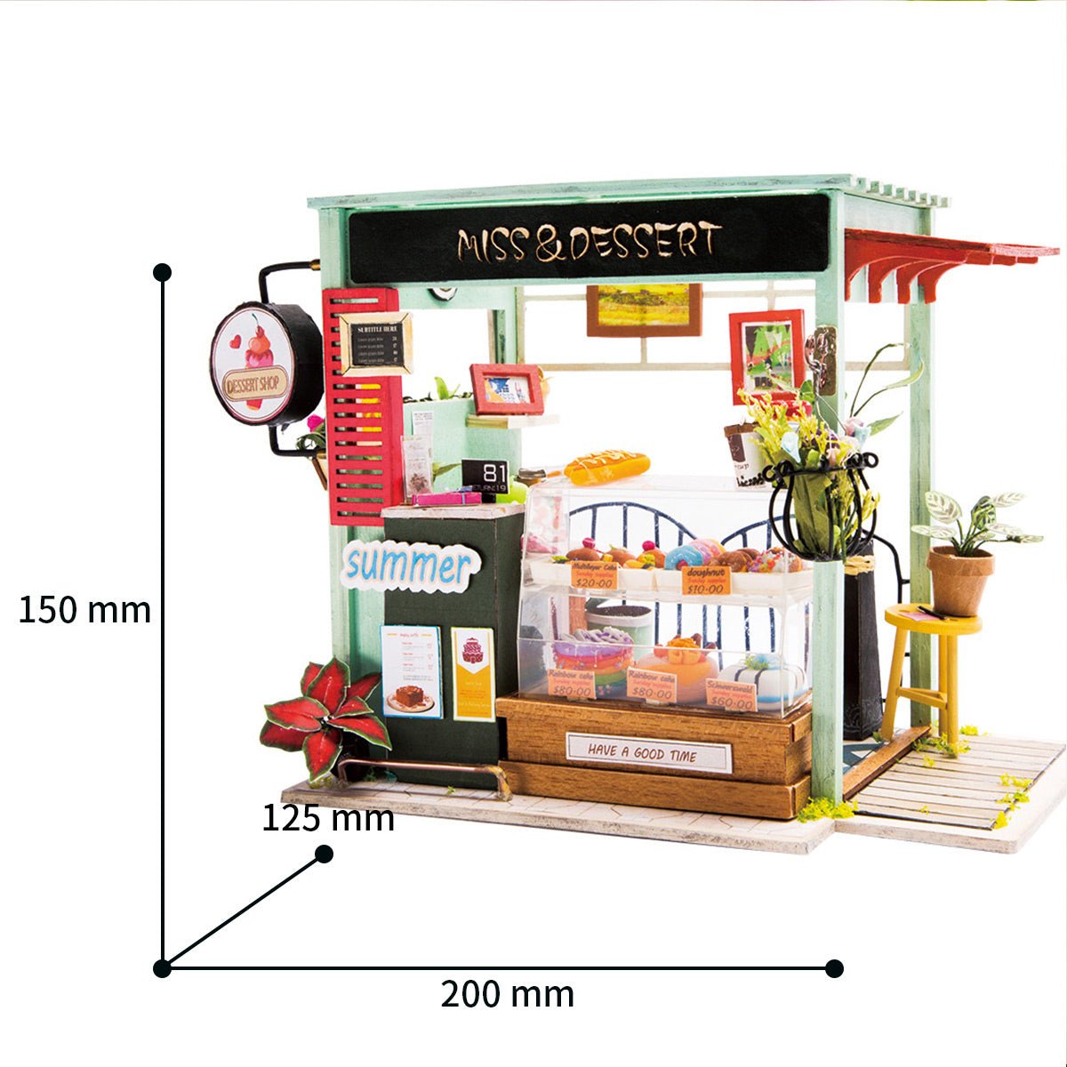 DIY Miniature House Kit (RoomBox) | Ice Cream Station (RBM003e) – Roombox | Varvikas.Shop