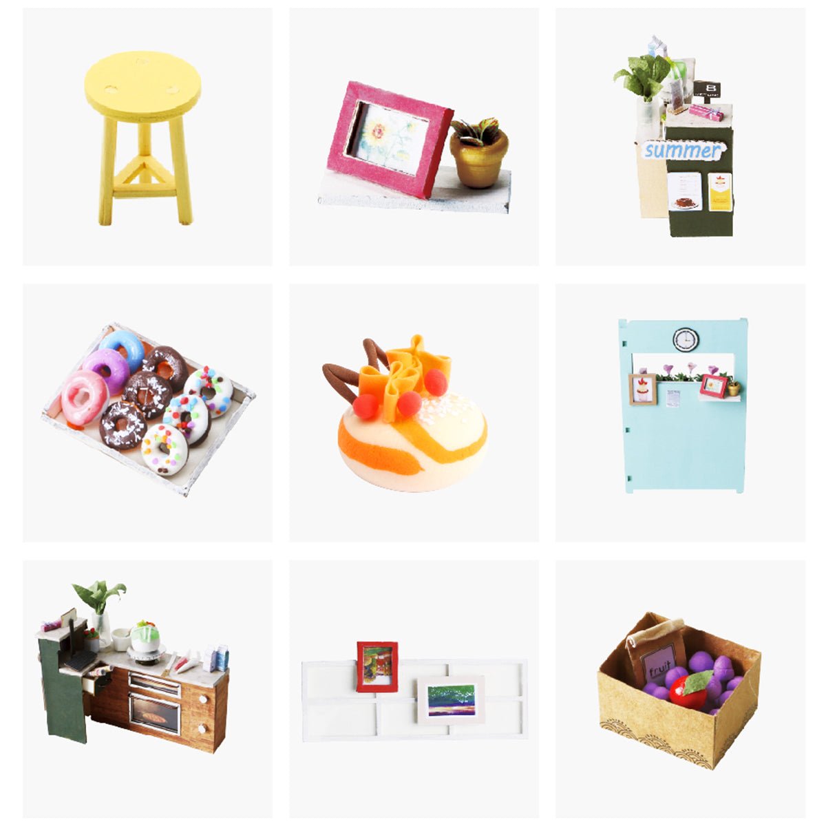 DIY Miniature House Kit (RoomBox) | Ice Cream Station (RBM003e) – Roombox | Varvikas.Shop