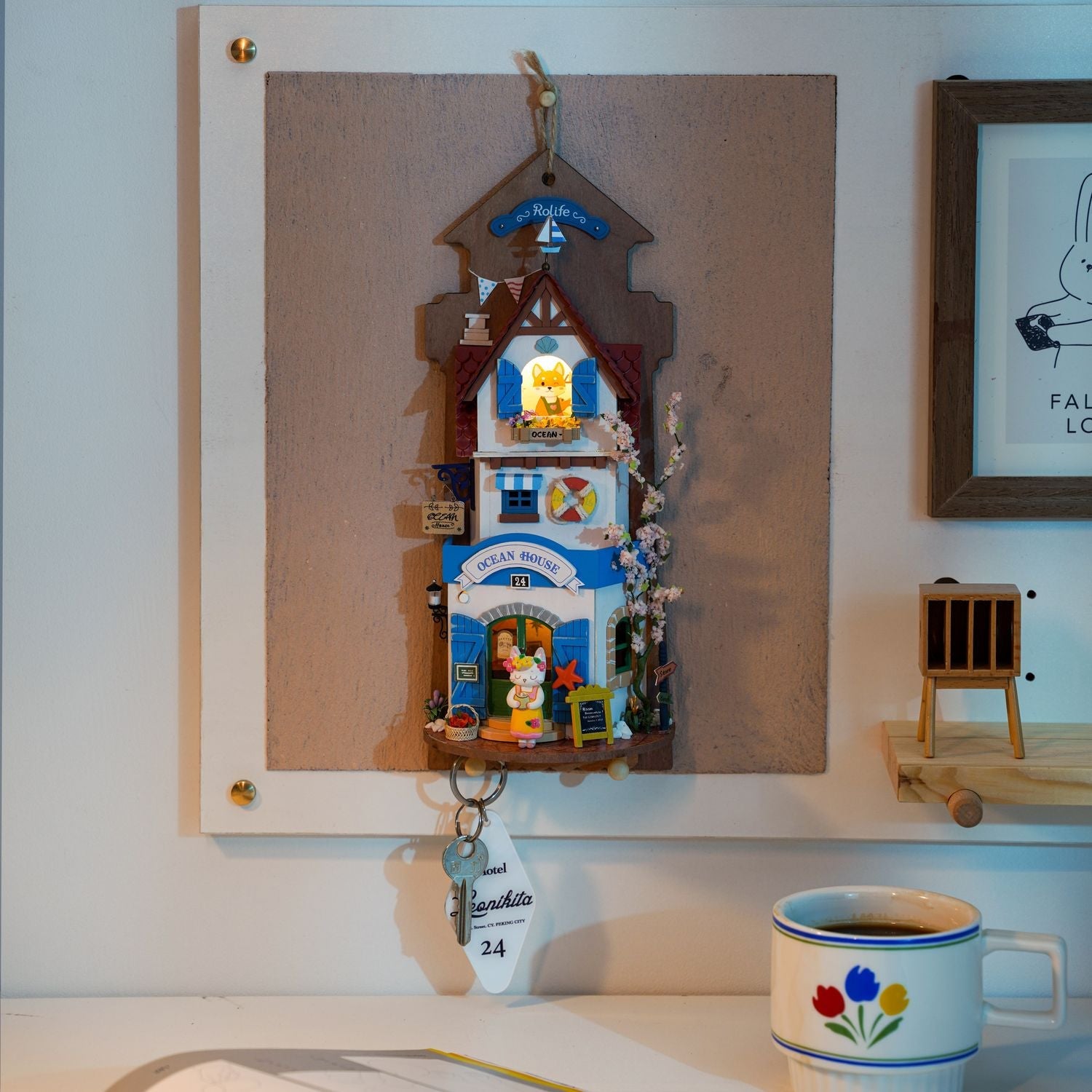 DIY Miniature House Kit (RoomBox) | Island Dream Villa (RDS022e) – Roombox | Varvikas.Shop
