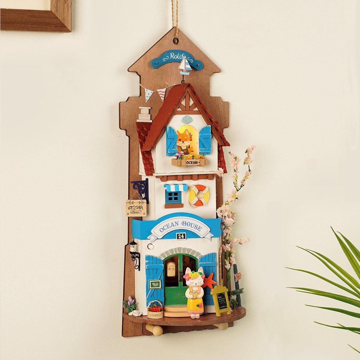 DIY Miniature House Kit (RoomBox) | Island Dream Villa (RDS022e) – Roombox | Varvikas.Shop