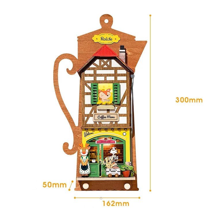DIY Miniature House Kit (RoomBox) | Lazy Coffee House (RDS020e) – Roombox | Varvikas.Shop