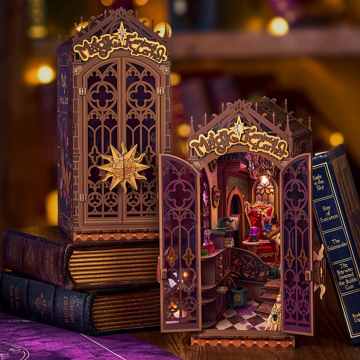 DIY Miniature House Kit (RoomBox), Magic Fantasy Corner (TGB14) – Roombox | Varvikas.Shop