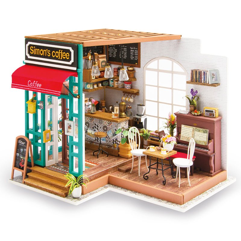 DIY Miniature House Kit (RoomBox) | Simon's Coffee (RB008e) – Roombox | Varvikas.Shop