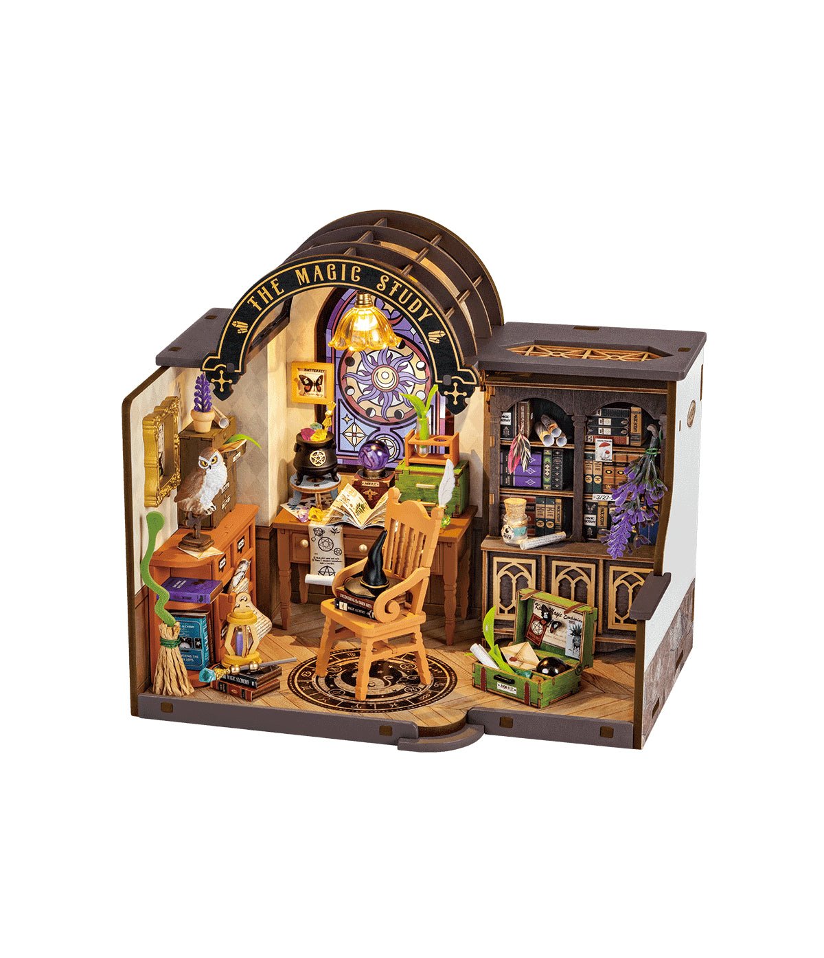 DIY Miniature House Kit (RoomBox) | The Magic Study (RB017e) – Roombox | Varvikas.Shop