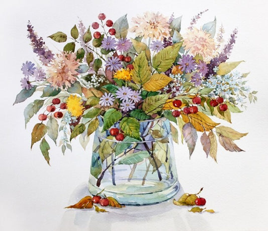 Diamond painting - LG030e - Autumn bouquet Image 1