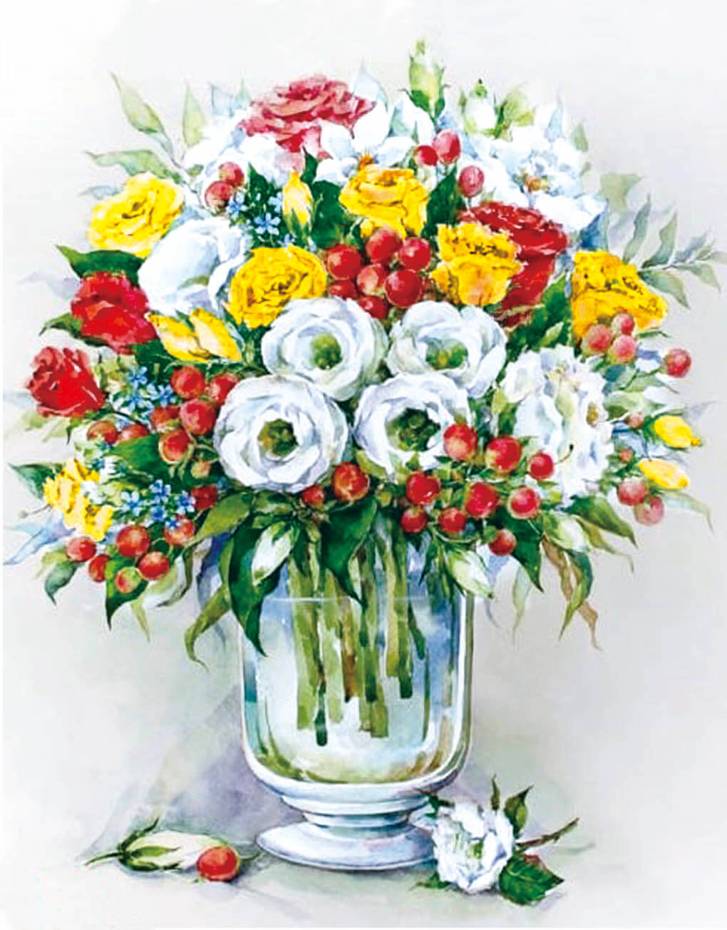 Diamond painting - LG148e - Bouquet with red berries Image 1
