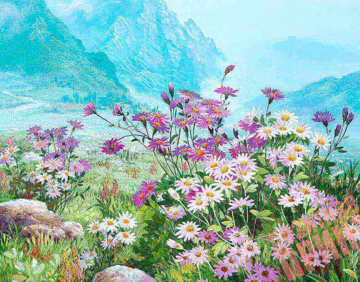 Diamond painting - LG182e - Spring Meadow Image 1