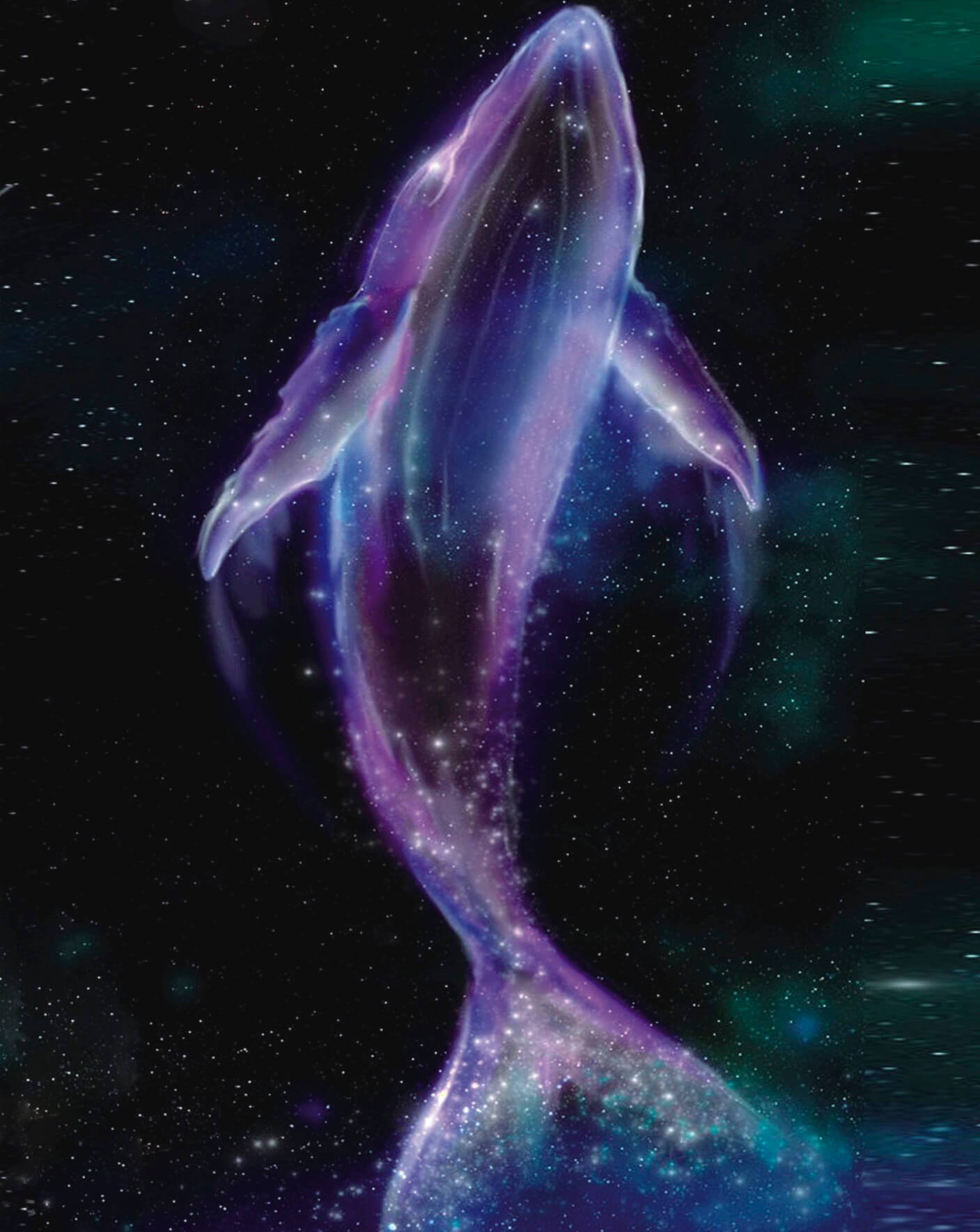 Diamond painting - LG242e - Space Whale Image 1