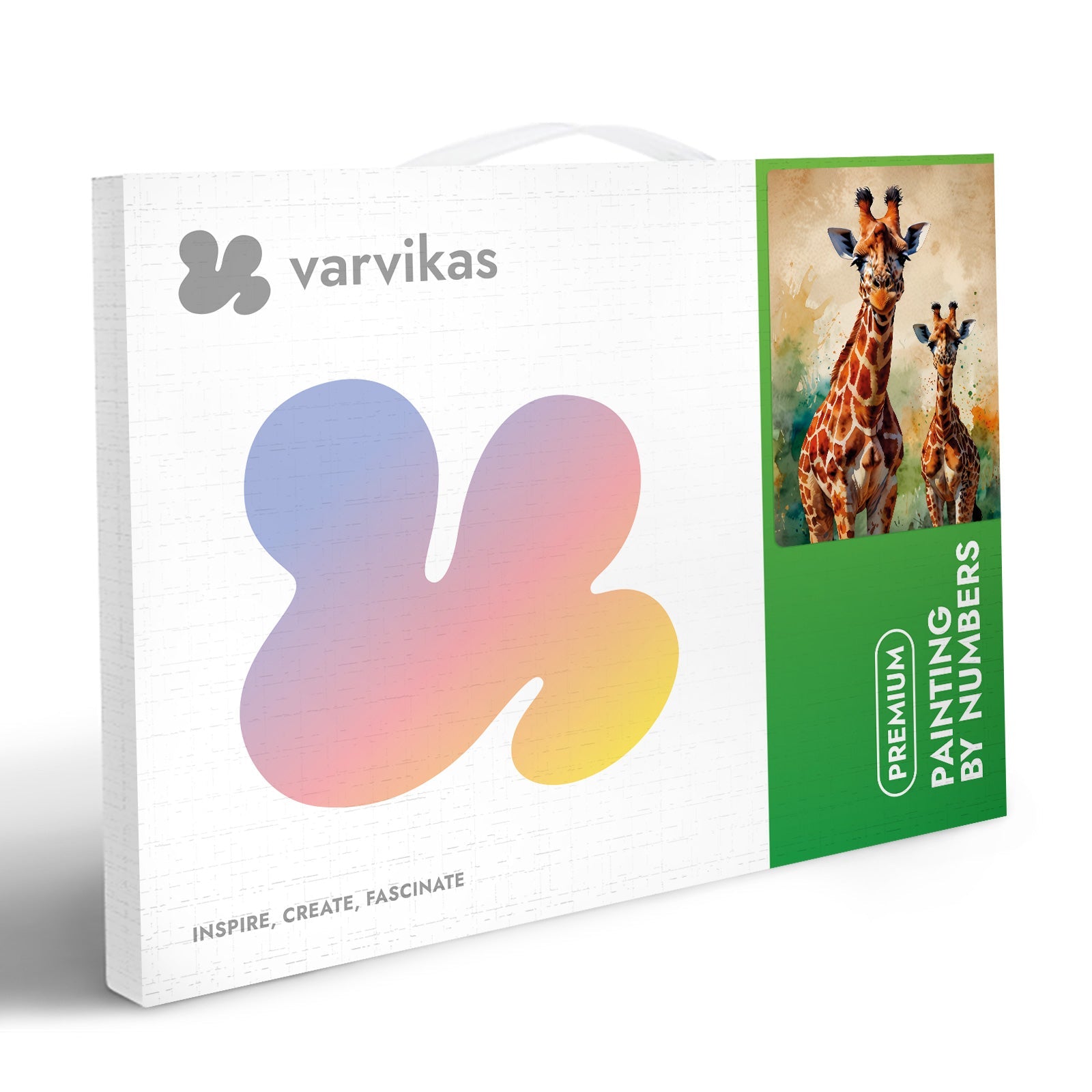 ME1182e - Watercolor Giraffes – Painting by numbers | Varvikas.Shop