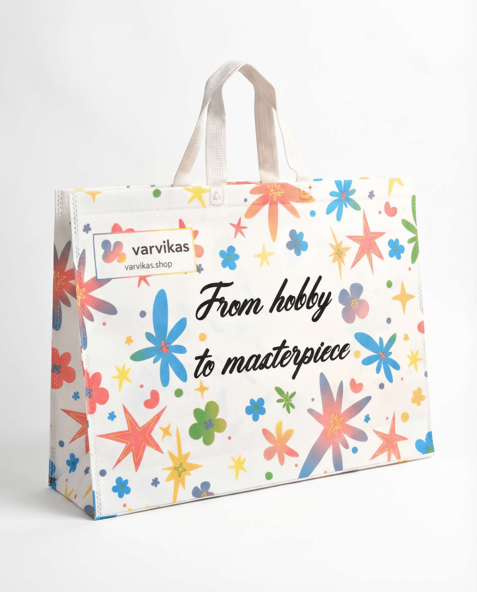Non Woven Bag “From hobby to masterpiece” – Accessories | Varvikas.Shop