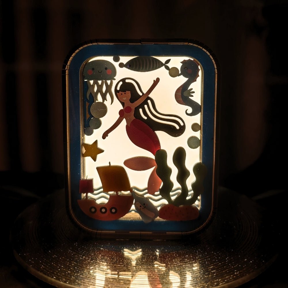 OC008e - Mermaid Light – Wooden constructors | Varvikas.Shop