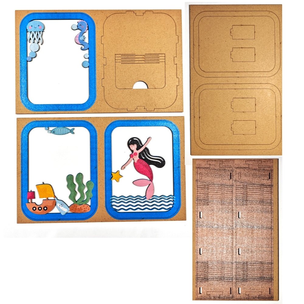 OC008e - Mermaid Light – Wooden constructors | Varvikas.Shop