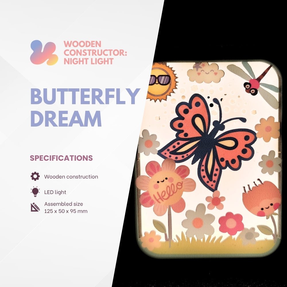 OC010e - Butterfly Dream – Wooden constructors | Varvikas.Shop