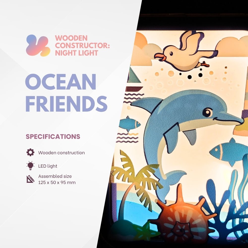 OC011e - Ocean Friends – Wooden constructors | Varvikas.Shop