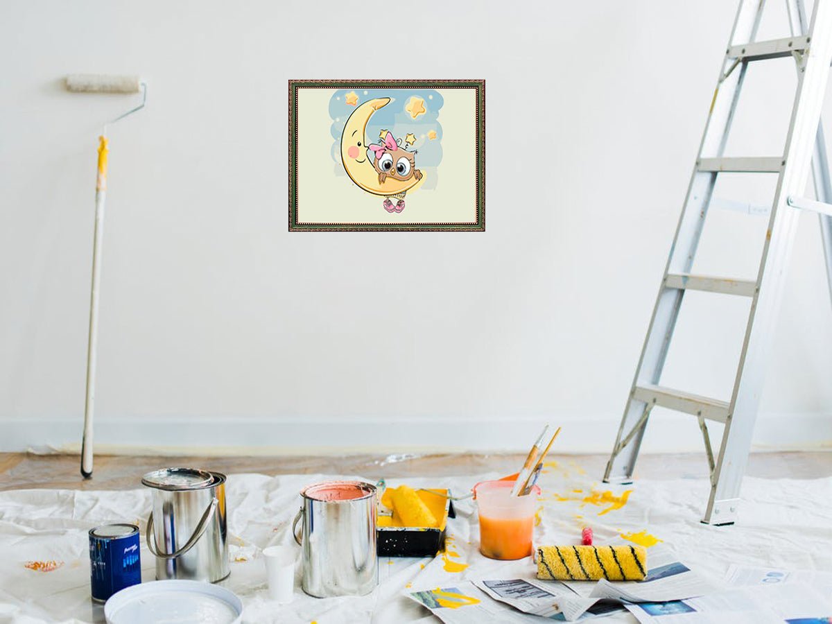 Paint by Numbers 20x30 cm | Baby on the moon (MC1082e) – Painting by numbers | Varvikas.Shop