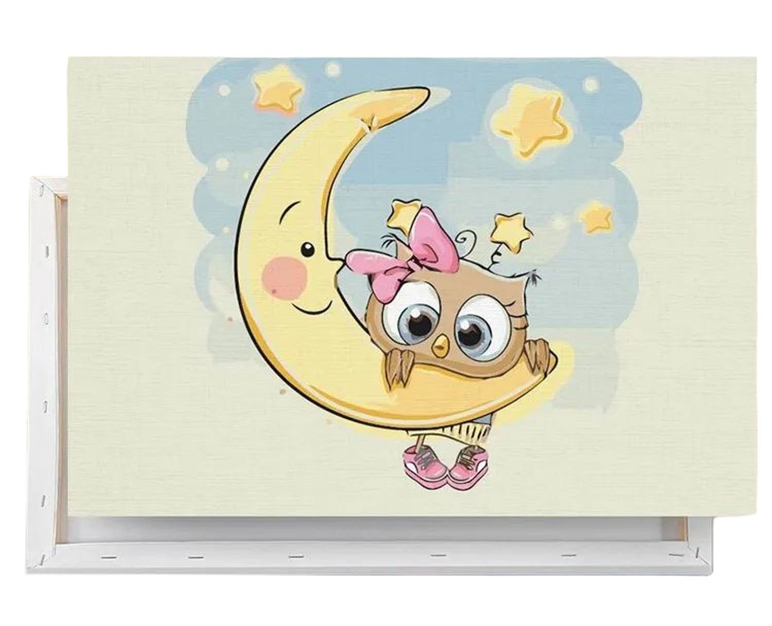 Paint by Numbers 20x30 cm | Baby on the moon (MC1082e) – Painting by numbers | Varvikas.Shop