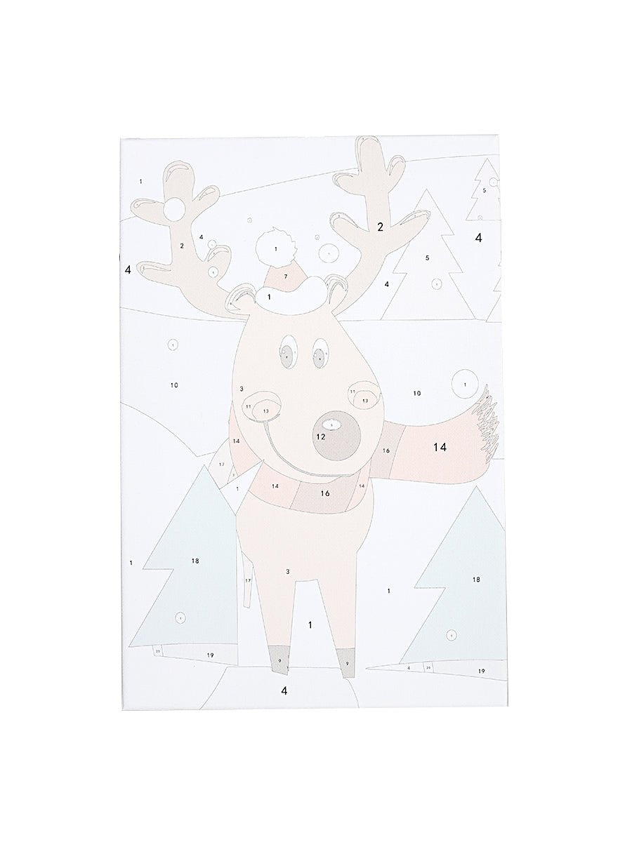 Paint by Numbers 20x30 cm | Christmas Reindeer (MC1091e) – Painting by numbers | Varvikas.Shop
