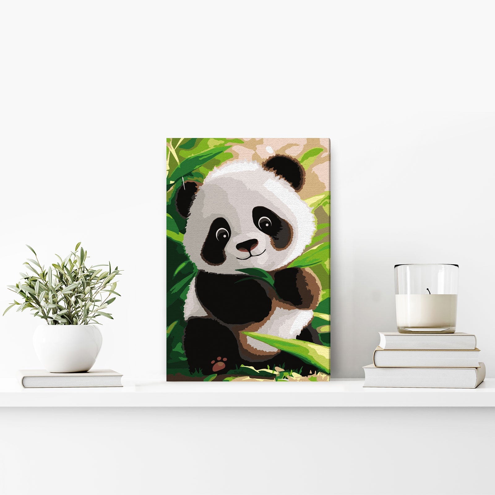 Paint by Numbers 20x30 cm | Cute panda (MC1144e) – Painting by numbers | Varvikas.Shop