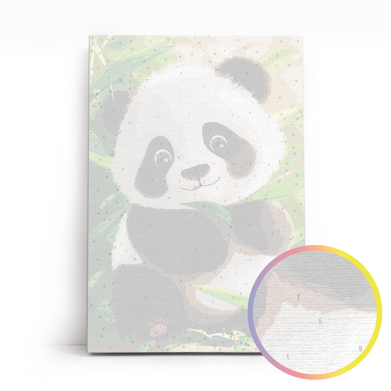 Paint by Numbers 20x30 cm | Cute panda (MC1144e) – Painting by numbers | Varvikas.Shop
